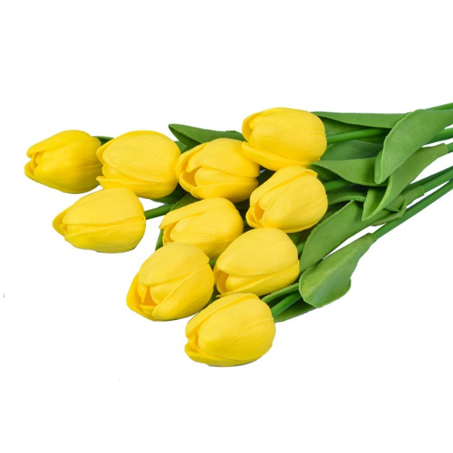 Combo 3 bông hoa Tulip giả để bàn trang trí nội thất
