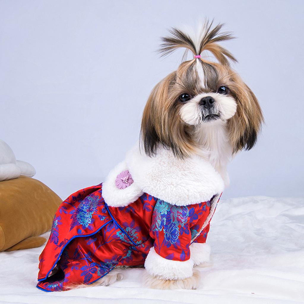 Female Pet Dog  Princess Dress Clothes Costume Skirt Apparel