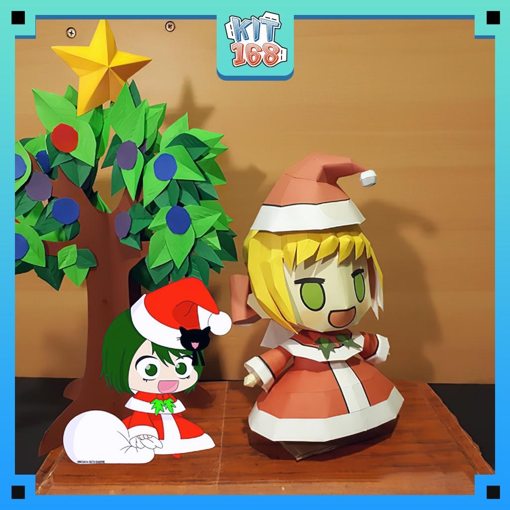 Mô hình giấy Anime Game Chibi Nero Claudius Padoru (Saber) - Fate Grand