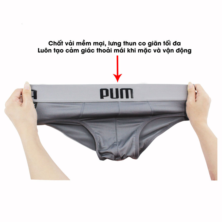 Quần lót nam thun lạnh, set quần sịp nam tam giác bản lưng to, co giãn và thấm hút tốt, kiểu dáng trẻ trung hiên đại