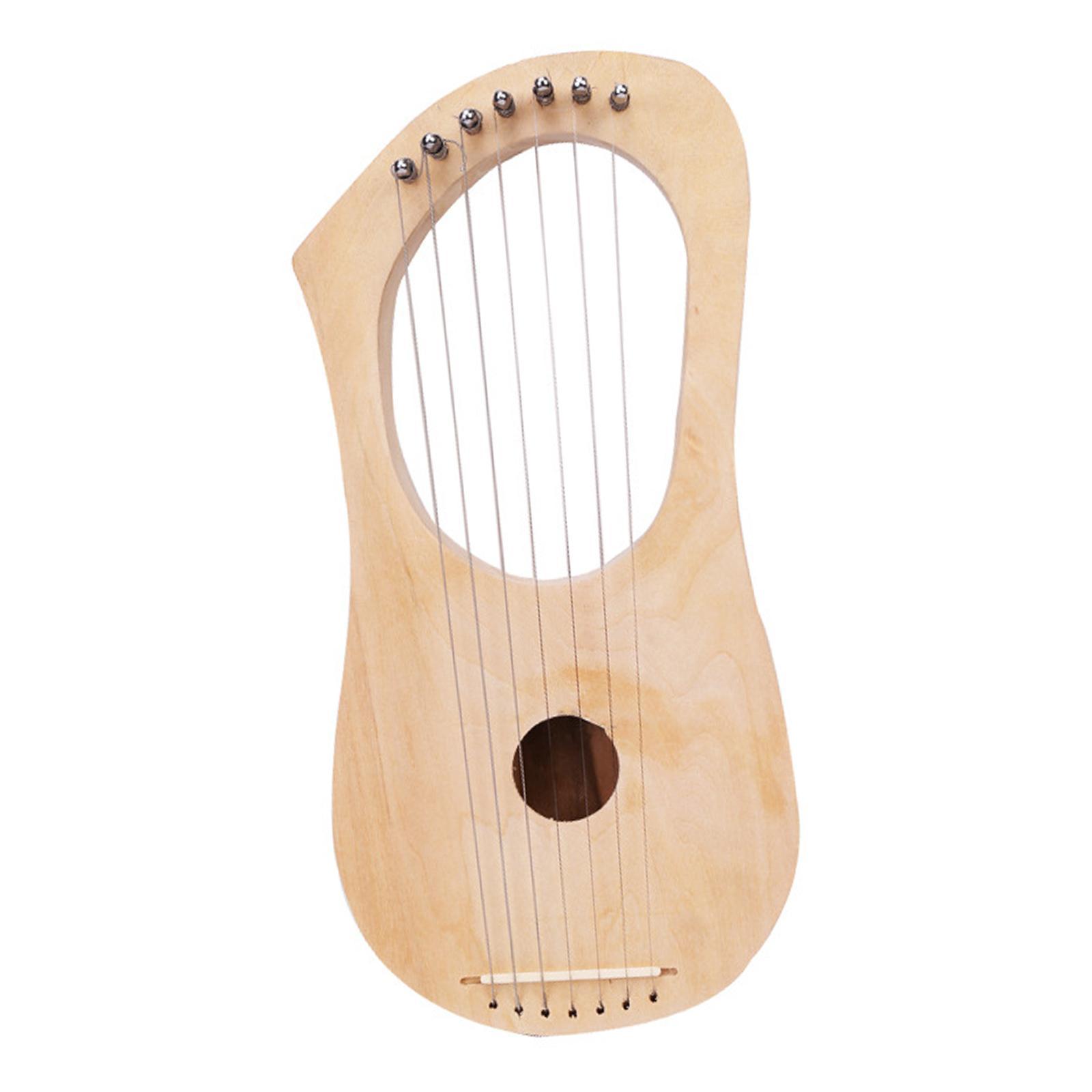 Harp 7 String DIY set, 7 Metal Strings Lyre, Ancient Style Comfortable Grip Easy to Clean DIY 7 String DIY set, for for Kids and Adults