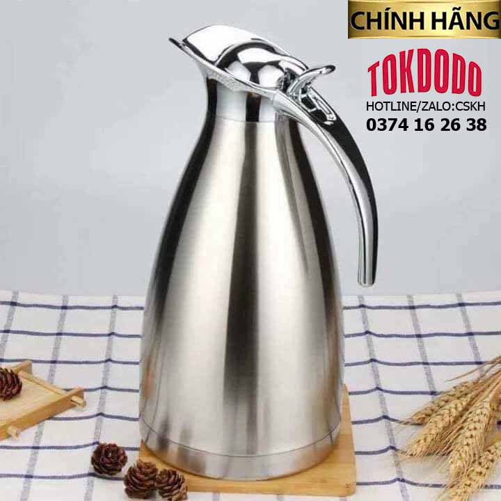 Bình Giữ Nhiệt Mỏ Vịt Nóng Lạnh Ruột Inox 304 Cao Cấp Dung Tích 2L Hàng Hãng