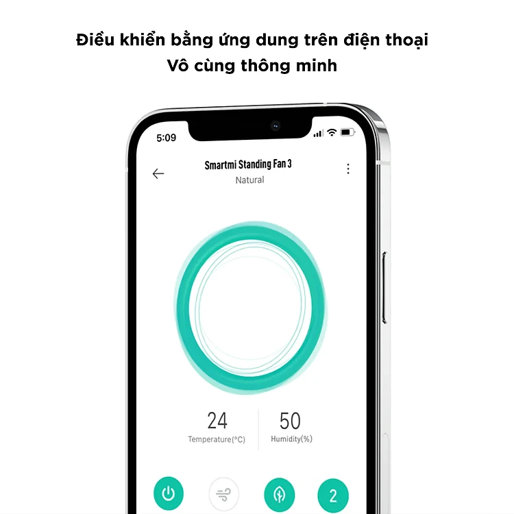 Quạt Thông Minh Smartmi Gen 3 【4 chế độ góc ◆ Pin 20 giờ liên tục】- Hàng Nhập Khẩu