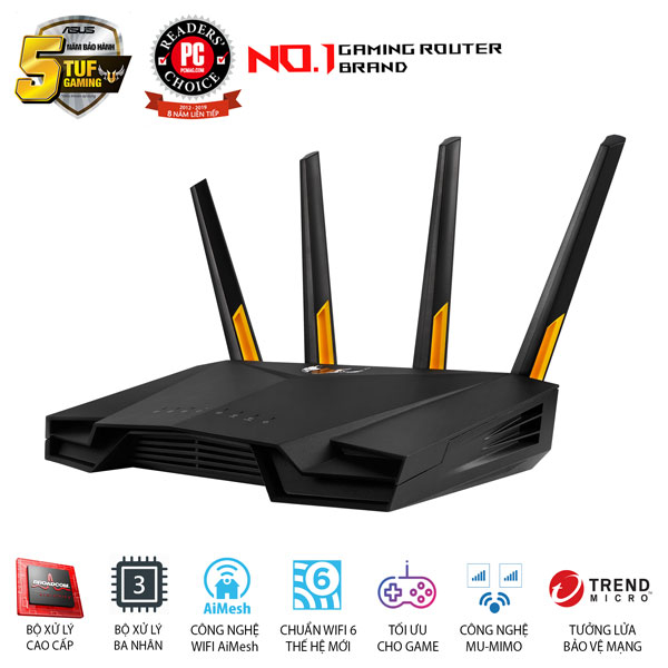 Router Wifi ASUS TUF Gaming AX3000- Hàng chính hãng