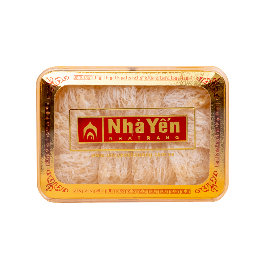 Đặc Sản Khánh Hòa - Tổ Yến Trắng Tinh Chế - Nhà Yến Nha Trang - Loại Chất Lượng 4.4 - Hộp 100 Gram - Tổ Yến Sào Tinh Chế - Hàng Chính Hãng