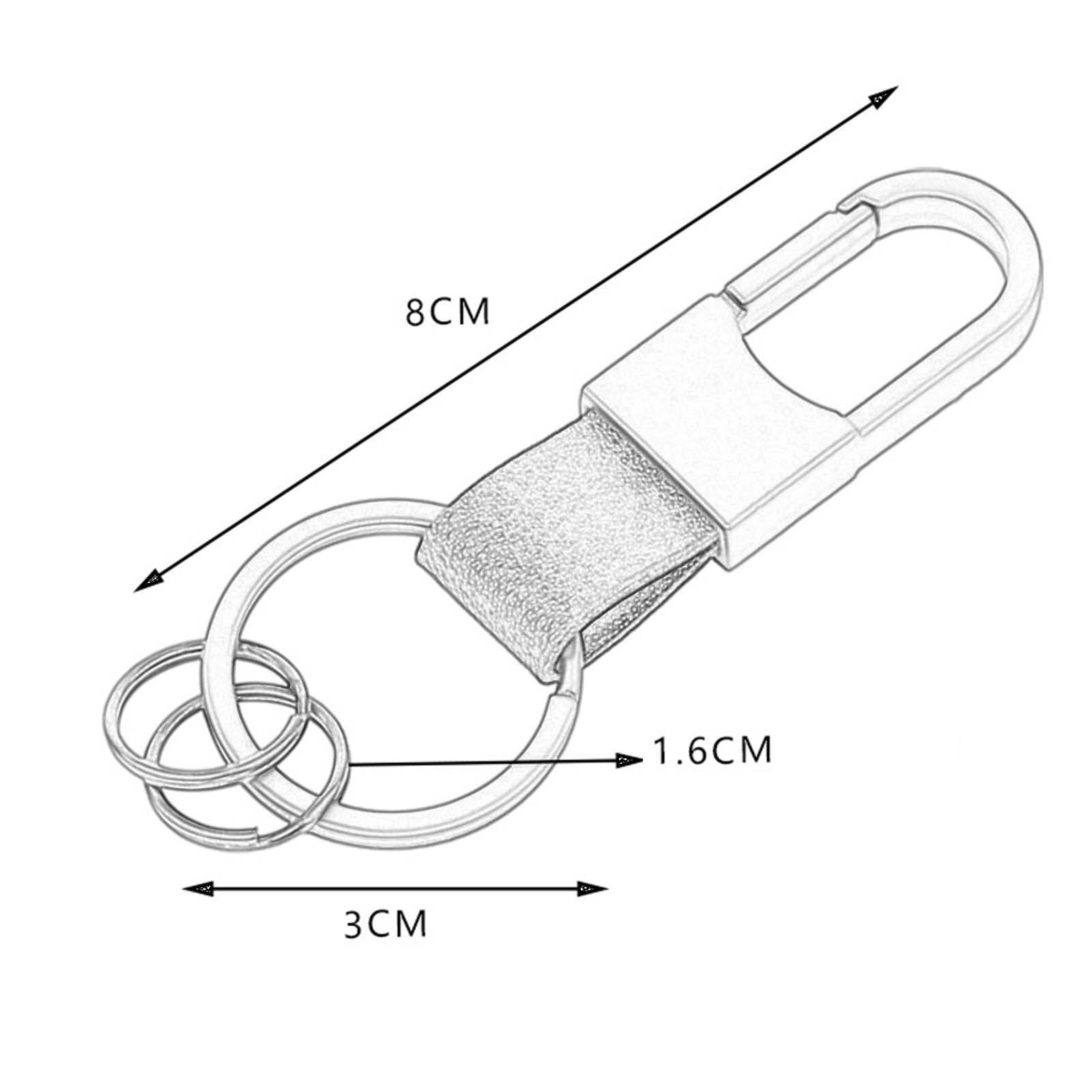 Car Fob Key Keychain Holder Universal Heavy Duty Blue
