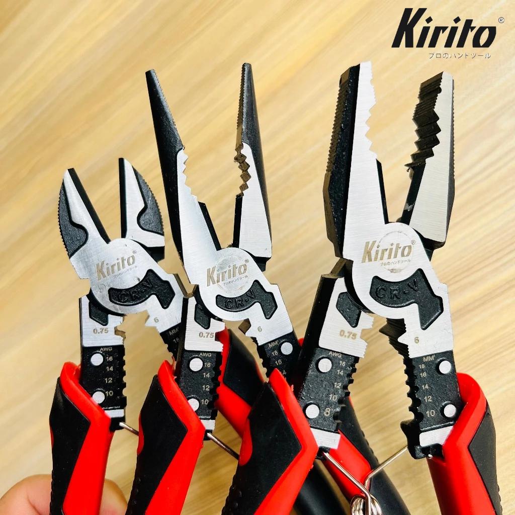 Bộ Kìm Đa Năng Kirito Japan CR-V – Tuốt, Cắt, Uốn Dây | Siêu Bền, Tiết Kiệm 30% Lực có lò xo