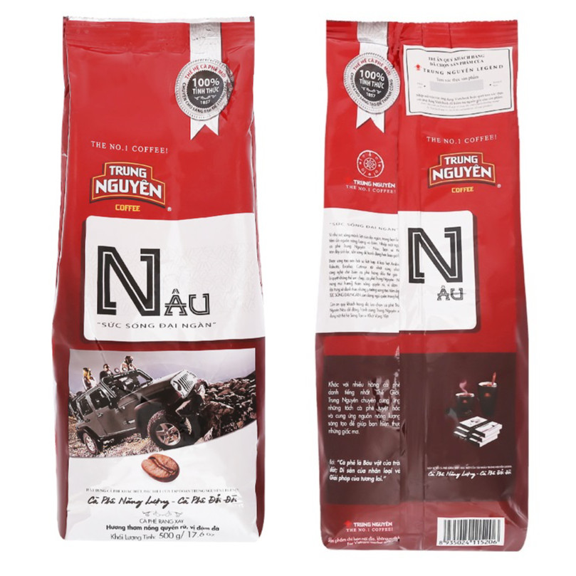 Combo 2Bịch Cà phê Trung Nguyên Nâu-Bịch 500gam