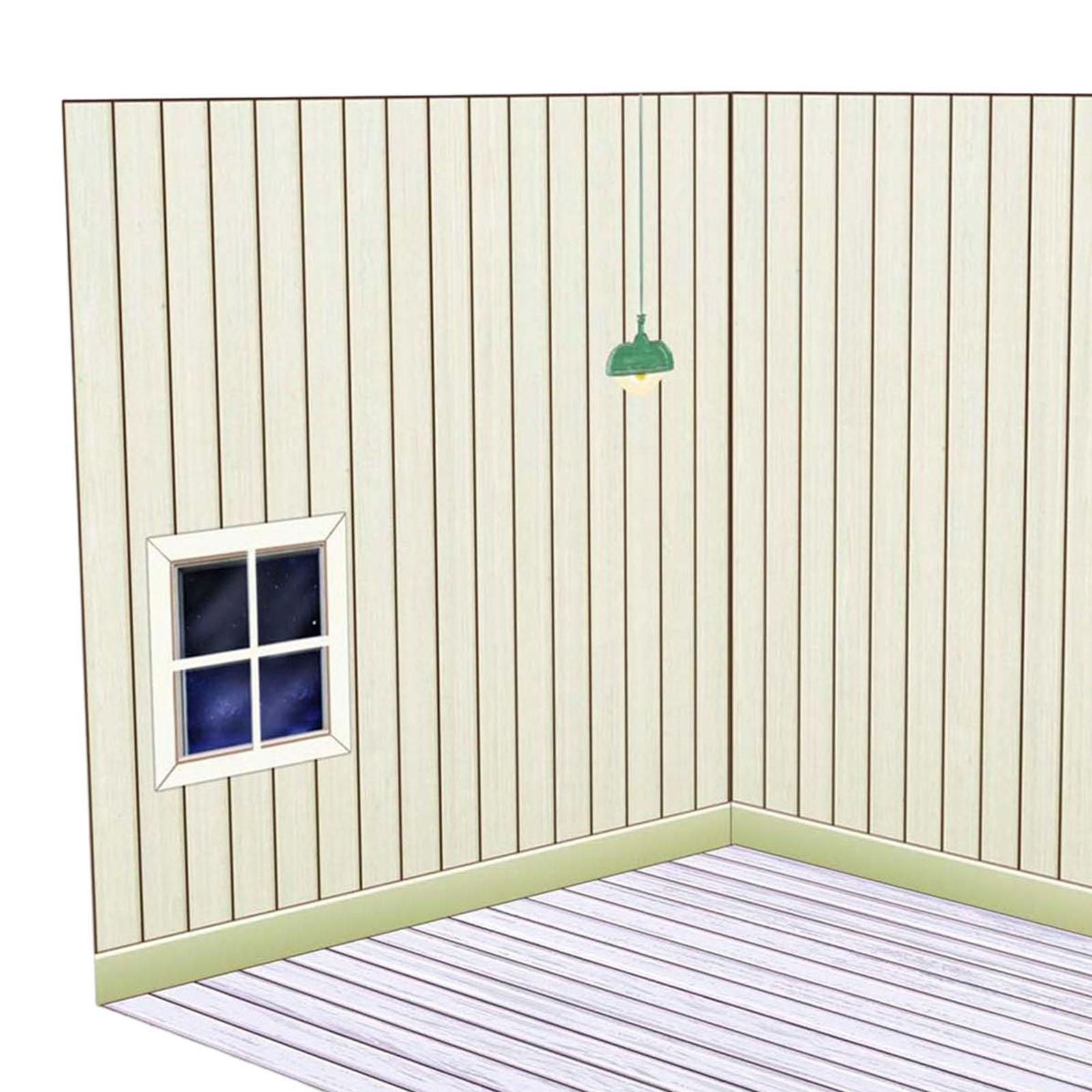 3x 1:12 Dollhouse Display Board Dollhouse Background Board for Unisex