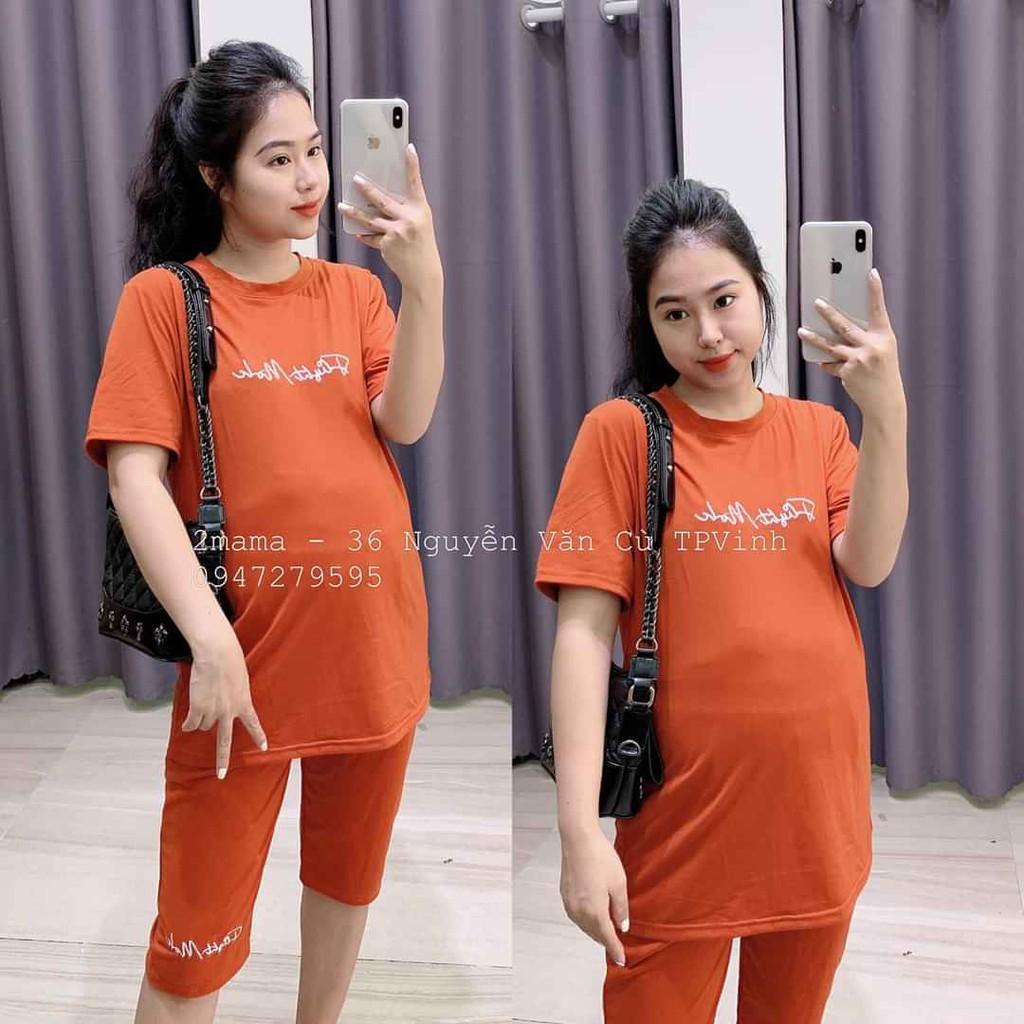 Bộ đồ bầu kết hợp sau sinh