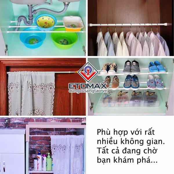 Thanh treo đa năng không cần khoan, không cần bắt vít V1 hàng xuất khẩu