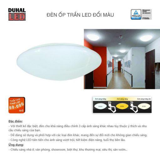 Đèn ốp trần LED đổi màu 24W (SDFB0241)