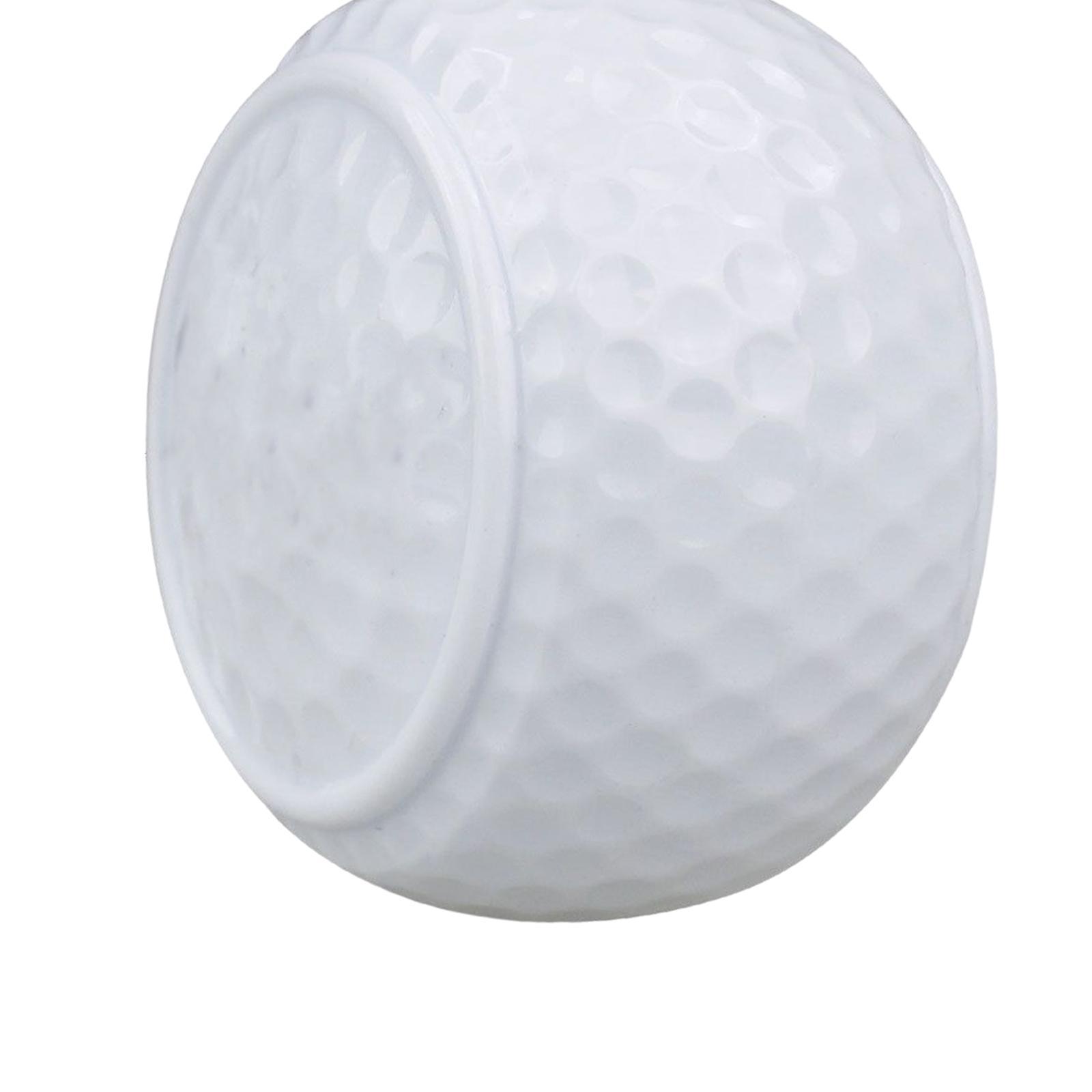 Synthetic Rubber Flat Golf Ball Practice Balls Swing Training Aid Golf Equipment Putting Trainer for Indoor Outdoor Beginner Practice Green