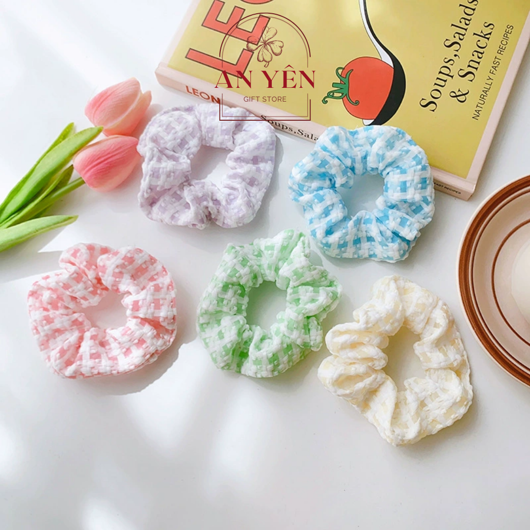 Set Quà Tặng Kẹp Tóc Hoa Mẫu Đơn và Dây Cột Scrunchies Nàng Thơ No.10 Tặng Sinh Nhật Bạn Gái Người Yêu 20/10 8/3