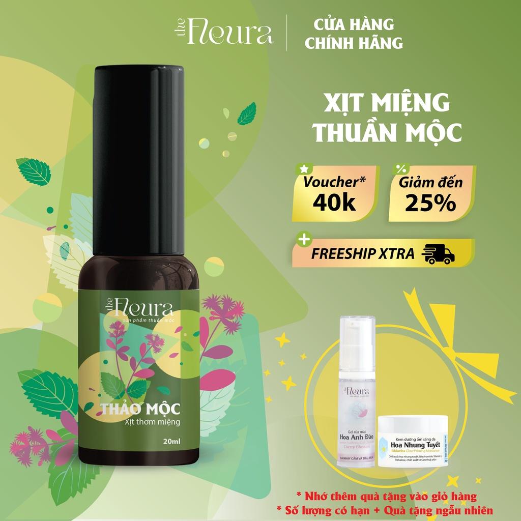 Xịt Thơm Miệng Thảo Mộc The Fleura Khử Mùi Hôi Miệng Sâu Răng Chai Xịt Miệng Bạc Hà Cam Thảo An Toàn Và Thân Thiện