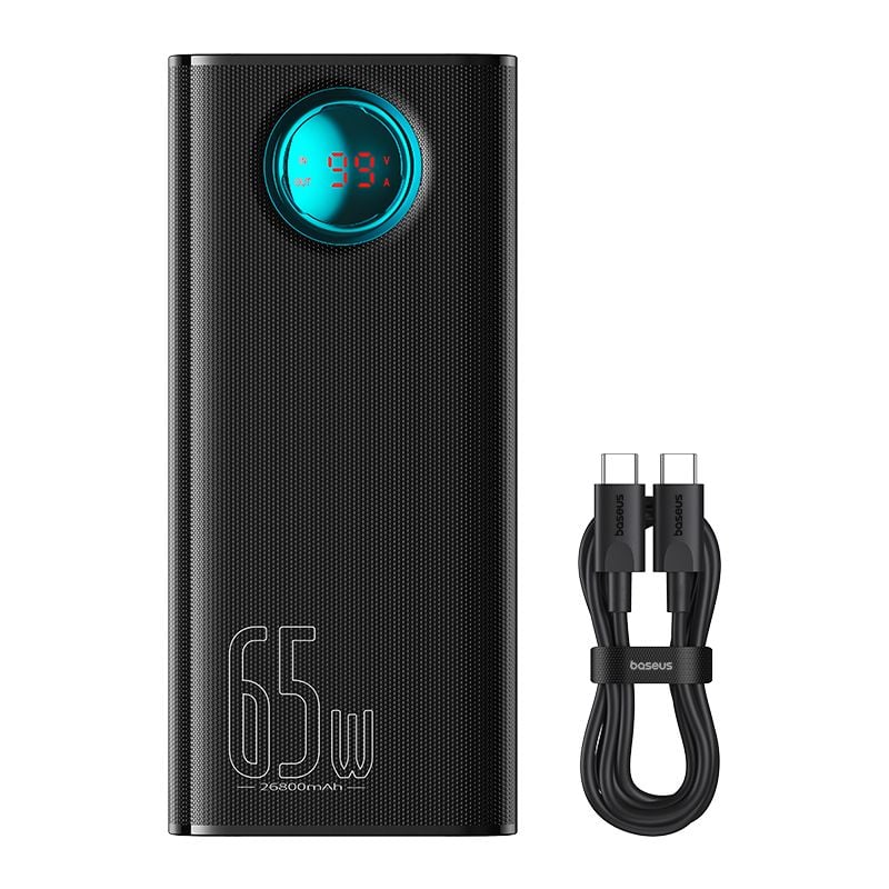 Pin Dự Phòng Công Suất Cao Baseus Amblight Digital Display Fast Charge Power Bank 26800mAh 65W - Hàng chính hãng