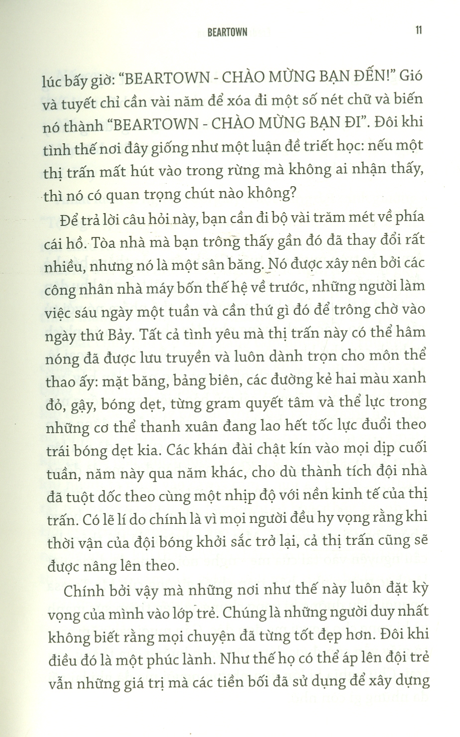 BEARTOWN – Thị trấn nhỏ, giấc mơ lớn – Fredrik Backman (Tác giả cuốn bestseller Người đàn ông mang tên Ove) – Hoàng Anh dịch – NXB Trẻ (Bìa mềm)