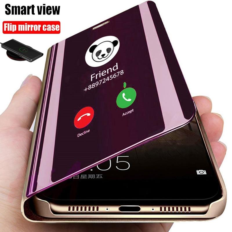 Bao Da Tráng Gương Thời Trang Cho Samsung Galaxy Note 10 9 8 S10 S9 S8 S20 Plus A50 A51 A70 A71 A50S A70S A10 A20 A30