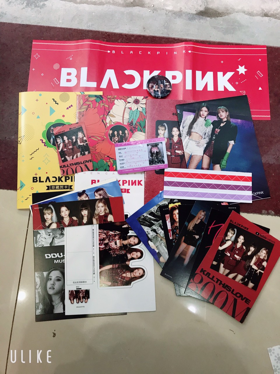 Quà Tặng Kpop BLACKPINK KILL THIS LOVE tặng kèm sticker Blackpink