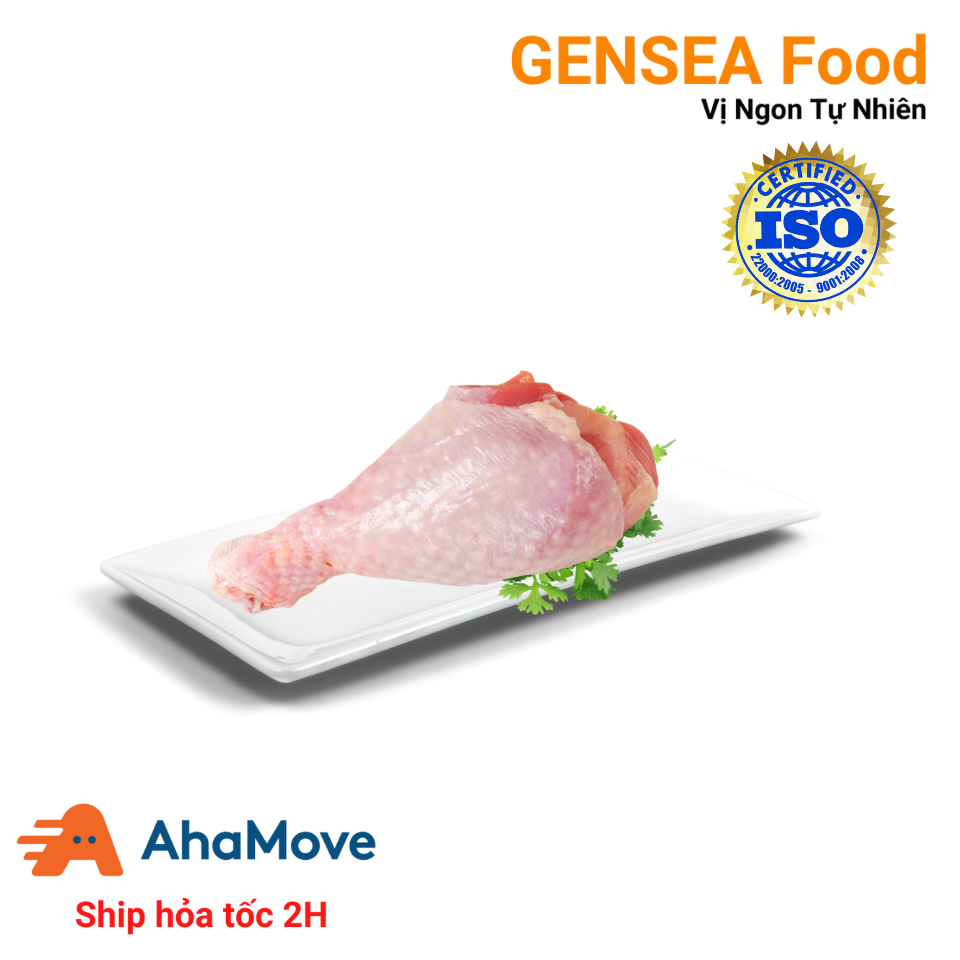 Đùi Tỏi Gà GENSEA Food G5013 Chuẩn ATTP ISO 22000:2018 Được Cấp Đông Nhanh Giữ Thịt Đùi Gà Tươi Ngon Và Giữ 100% Dinh Dưỡng