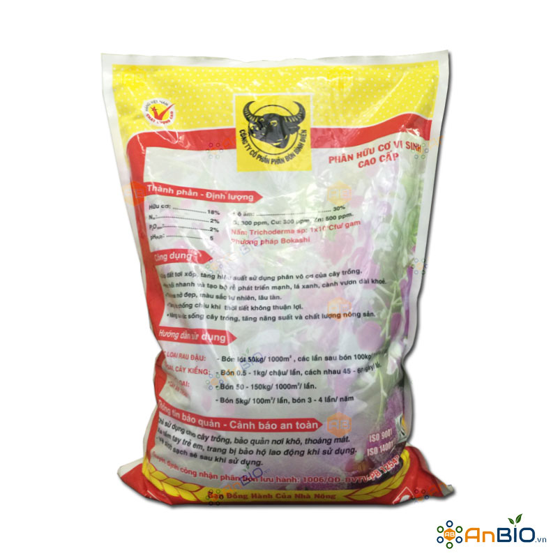 Phân Hữu Cơ Vi Sinh Cao Cấp Bokashi – TRICHODERMA +TE Túi 5Kg