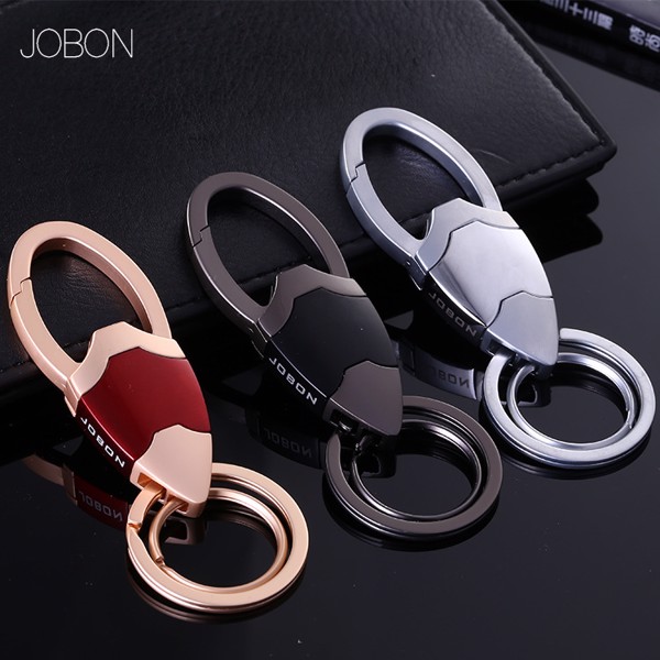 Móc Chìa Khóa Ô Tô Xe Máy Hợp Kim Cao Cấp JOBON | Móc Chìa Khóa Được Làm Từ Hợp Kim Không Gỉ Bền Đẹp, Chống Va Đập Tốt, Sang Trọng, Lịch Lãm