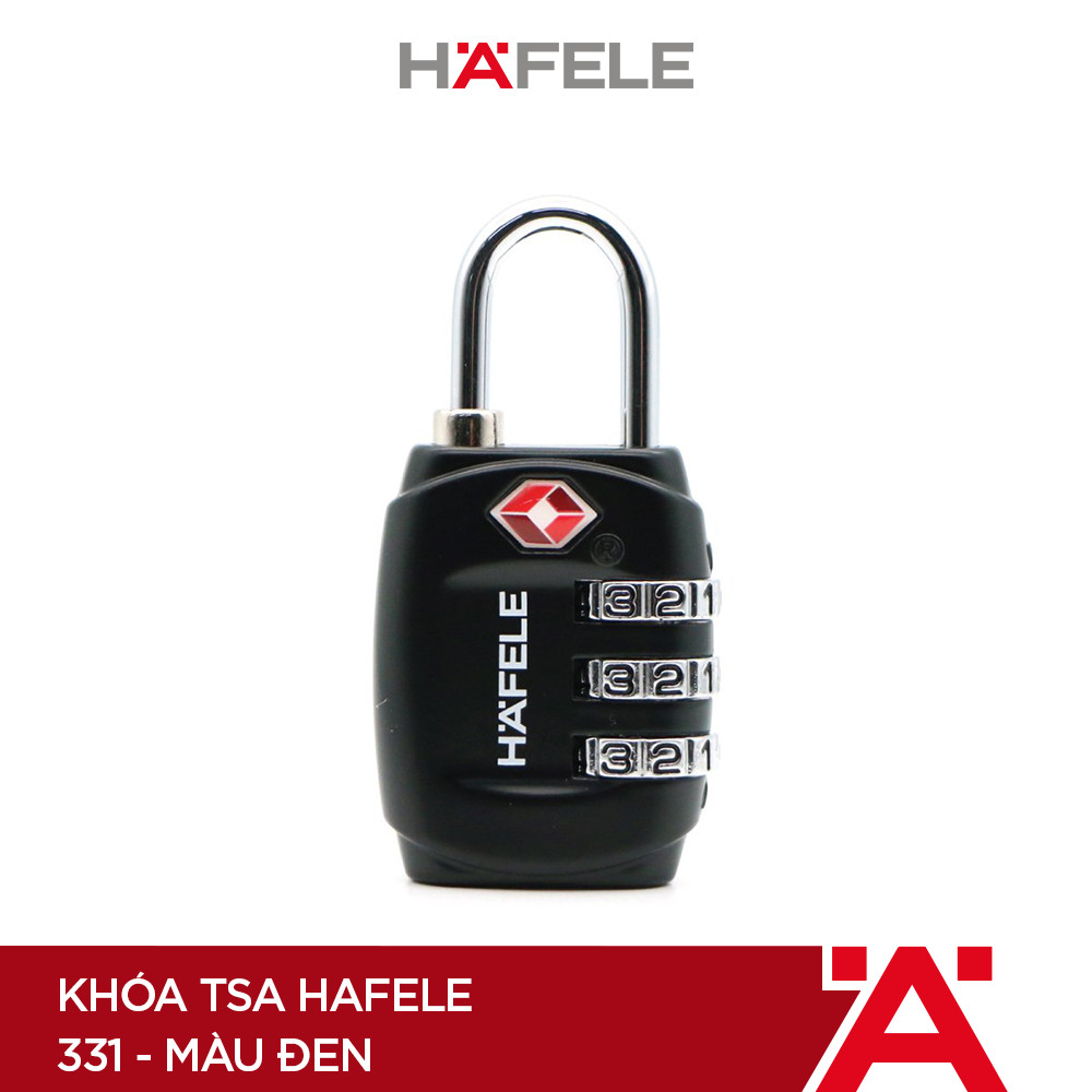 Khóa TSA Hafele 331 màu đen - 482.09.009 (Hàng chính hãng)