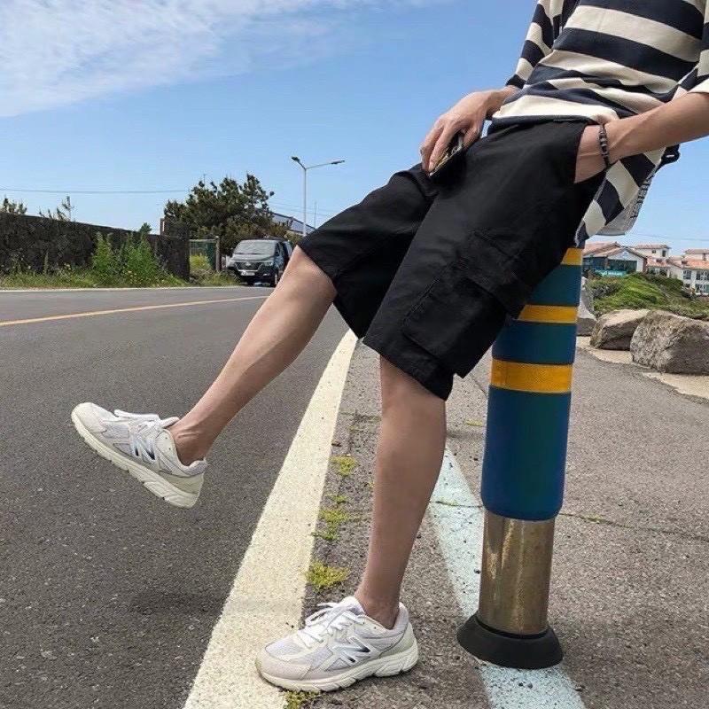 Quần Short Kaki Túi Hộp - Short Box Thun Kaki Co Giãn Tốt