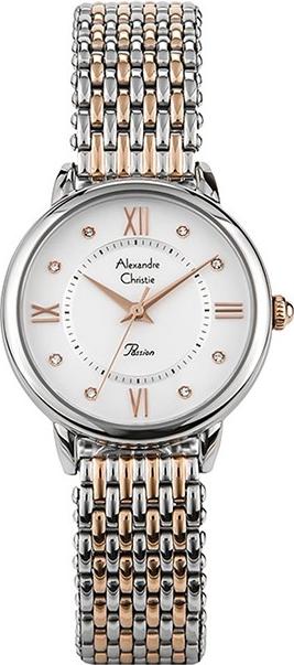 Đồng Hồ Nữ Kim Loại Alexandre Christie 2689LHBTRSL - Trắng