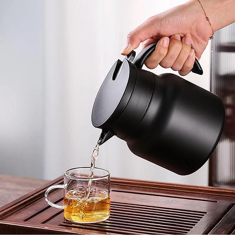 Ấm pha trà giữ nhiệt Inox, Bình pha trà giữ nhiệt có lưới lọc bằng Inox