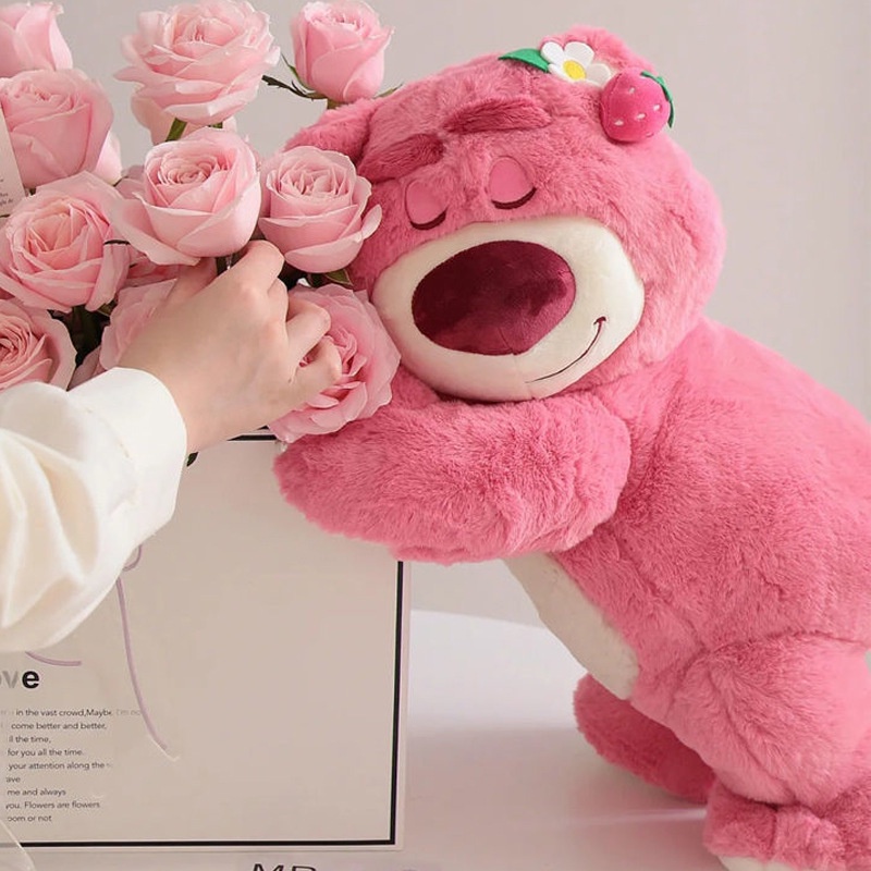 Gấu bông Lotso Huggin Bear gấu dâu có mùi thơm nhẹ 35/50/60/75cm