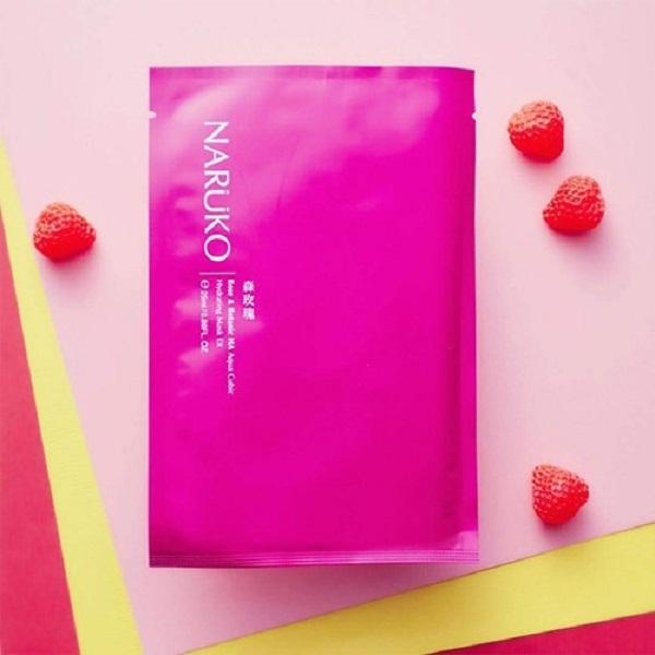 Naruko Hoa Hồng Nhung - Hộp 10 Miếng Mặt Nạ Cấp Nước Rose And Botanic Ha Aqua Cubic Hydrating Mask Ex (25ml / Miếng) + Tặng kèm 1 mặt nạ sủi bọt thải độc da S:um 37 Đen