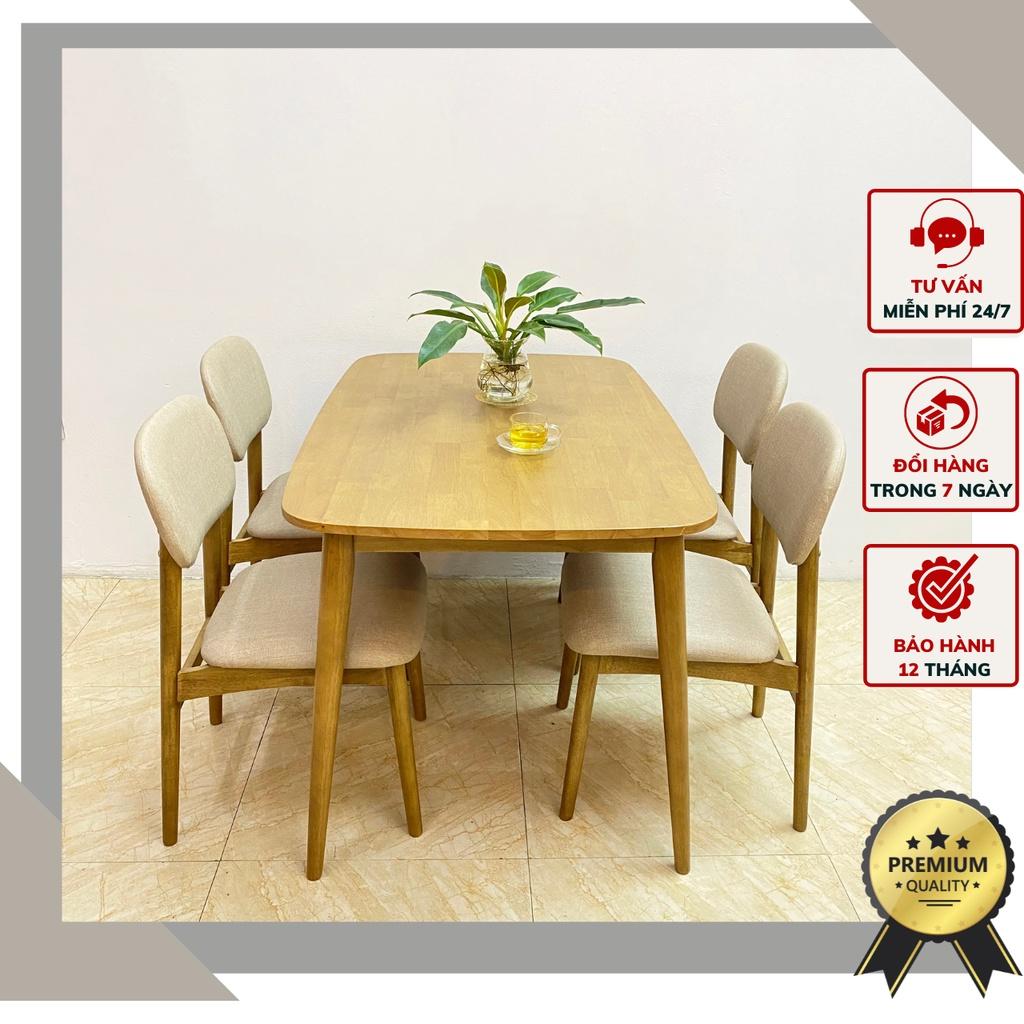 Bộ bàn ăn Daisy 1m25 - 1m35
