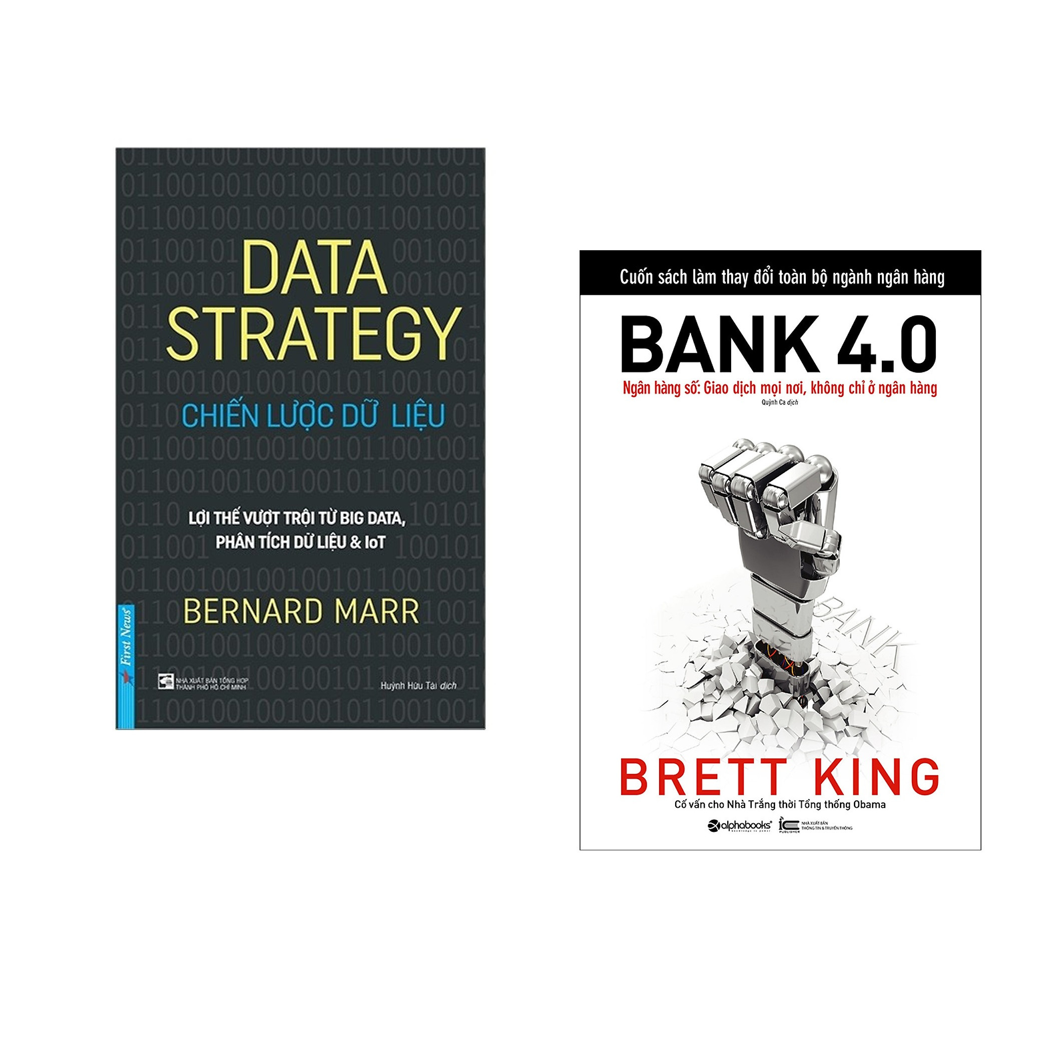 Combo 2 cuốn sách: Data Strategy - Chiến Lược Dữ Liệu + Bank 4.0