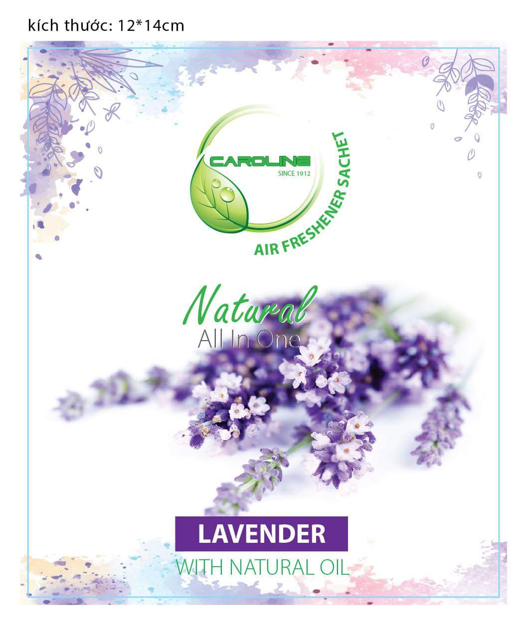 Túi thơm tinh dầu Caroline 20g - Hương Lavender