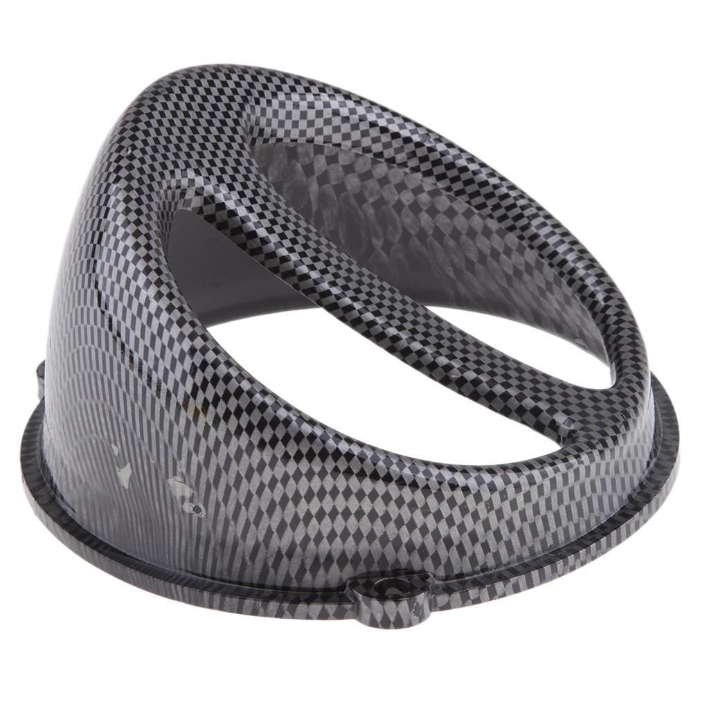 2 Pcs Carbon Fiber Color Air Scoop Fan Cover Cap Fits for GY6 125/150cc Scooter