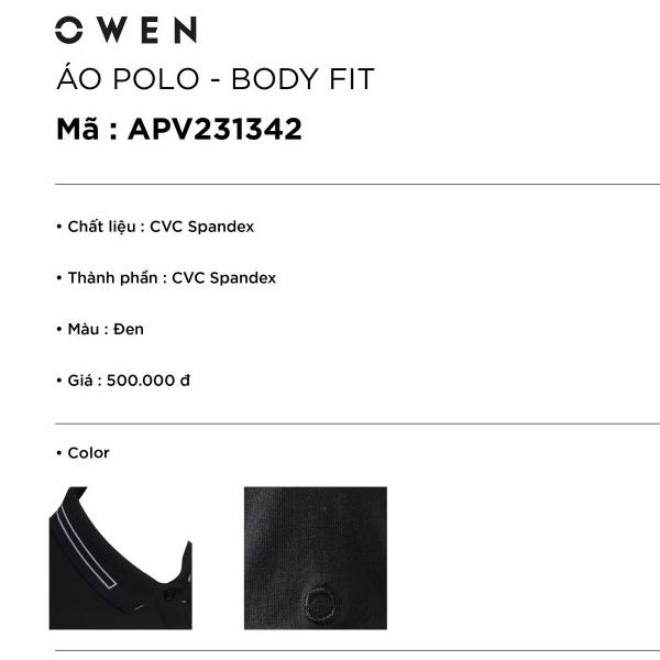 OWEN - Áo polo nam Owen chất CVC Spandex mềm mại thoáng mát - Áo thun ngắn tay có cổ nam