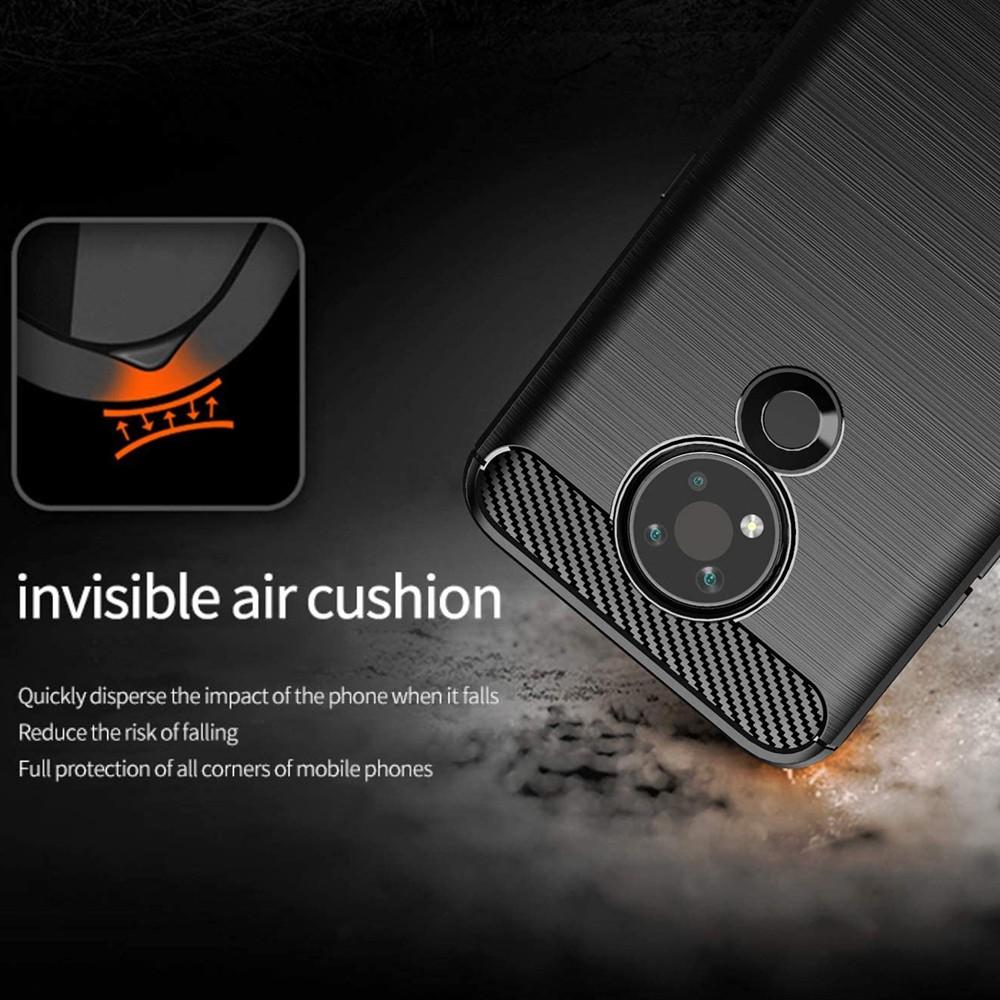 Ốp lưng cho Nokia 3.4 dẻo Carbon phay xước chống sốc chống vân tay