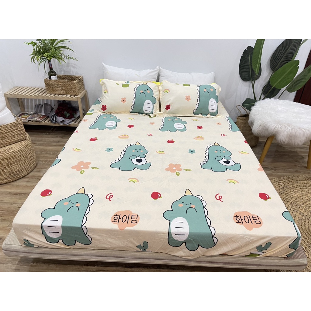 Set Ga Gối 3 món gồm: 1 Ga 2 Vỏ gối Đầu Thương Hiệu DULCETT ( đủ size 1m6 1m8 2m2)