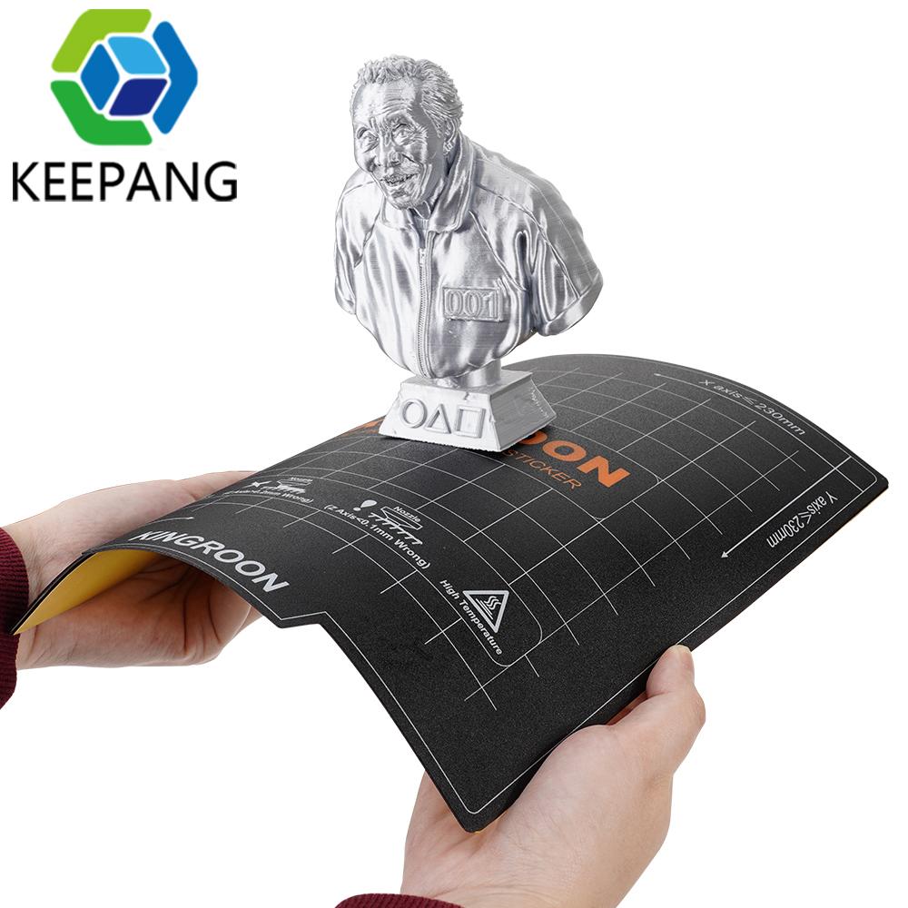 Kee Pang Tấm từ tính linh hoạt Bed Flex Bed Sticker 235*235mm 180*180mm Giường nền máy in 3D cho Ender 3 Pro 5