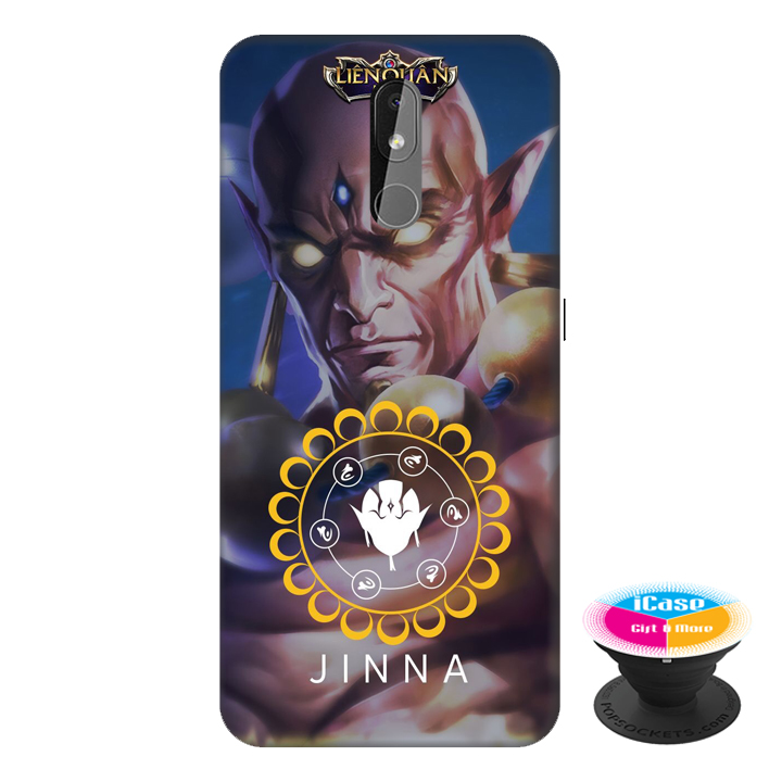 Ốp lưng điện thoại Nokia 3.2 hình JINNA tặng kèm giá đỡ điện thoại iCase xinh xắn - Hàng chính hãng