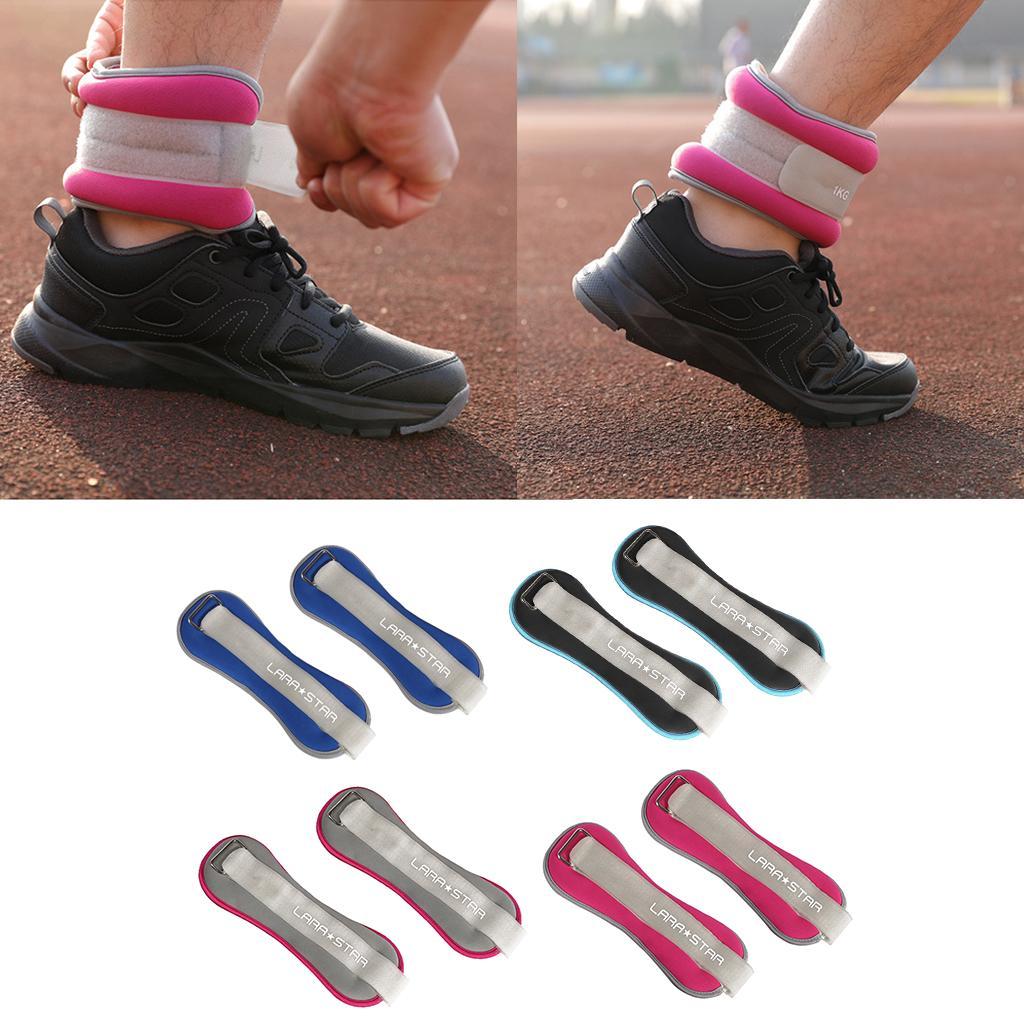 Ankle & Wrist Weights for Women, Men, Fitness Gym Soft, Adjustable Weights, Adjustable Strap, Running, Walking, Exercise, Resistance Training