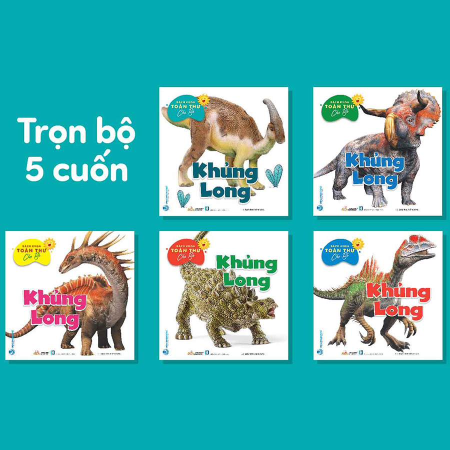 Combo Bộ 5 Cuốn: Bách Khoa Toàn Thư Cho Bé - Khủng Long