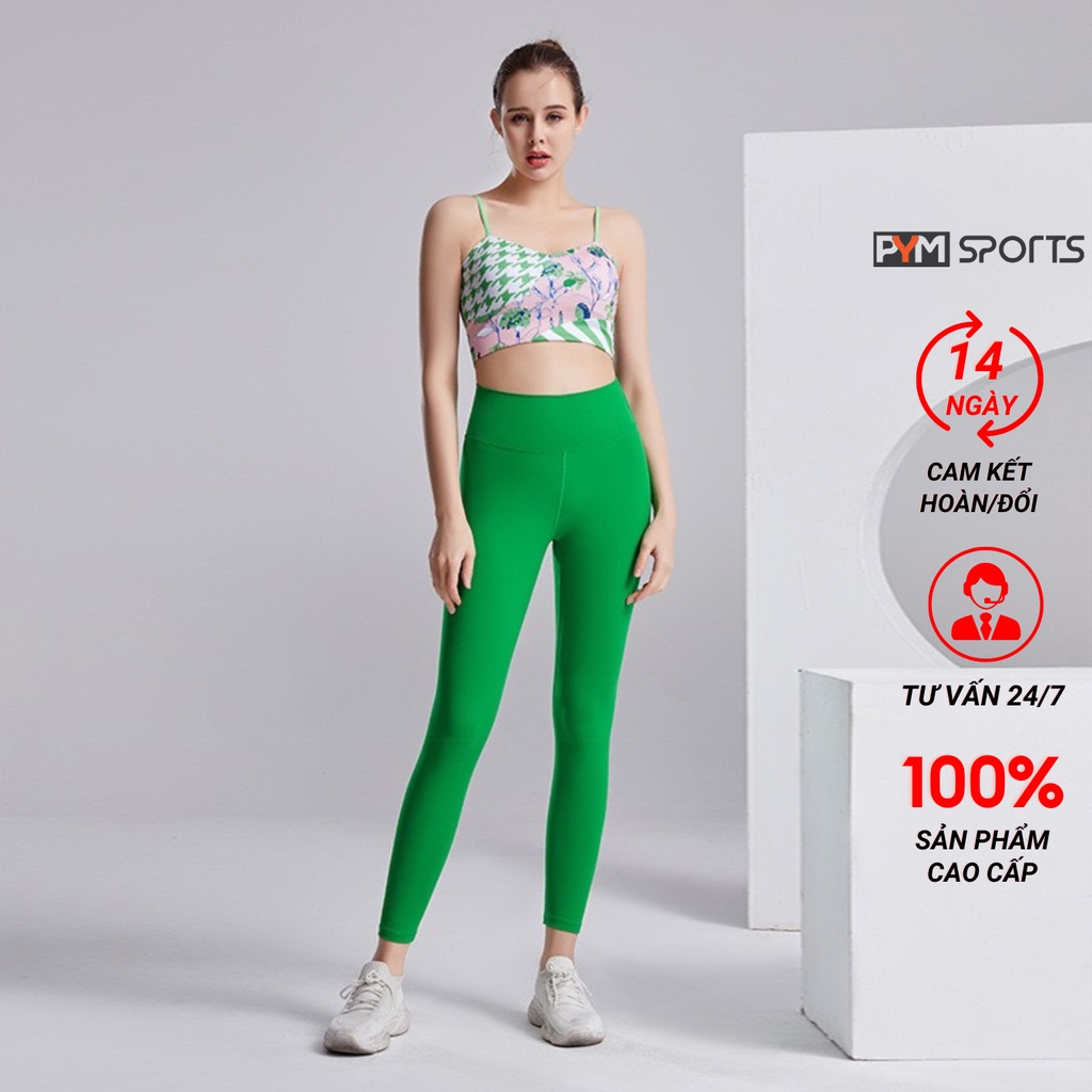 Set đồ tập cao cấp PYM SPORT tập GYM YOGA Bra hoa quần legging thiết kế năng động trẻ trung thoáng mát - S004