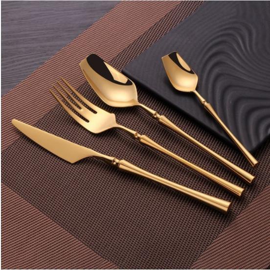 Bộ 4 món dao muỗng nĩa sang trọng hàng thép không gỉ cao cấp