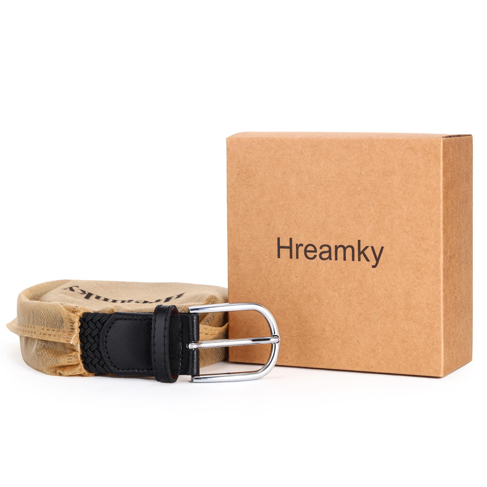 Hreamky Nam Dây Vải Lớn Thun Thắt Lưng Nữ Quần Jean Thu Dây Tặng Hộp Bao Bì