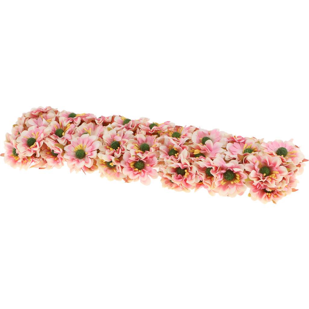 2X Artificial 60-Head Cherry Blossoms Silk Flower Bouquet Home Decor Pink
