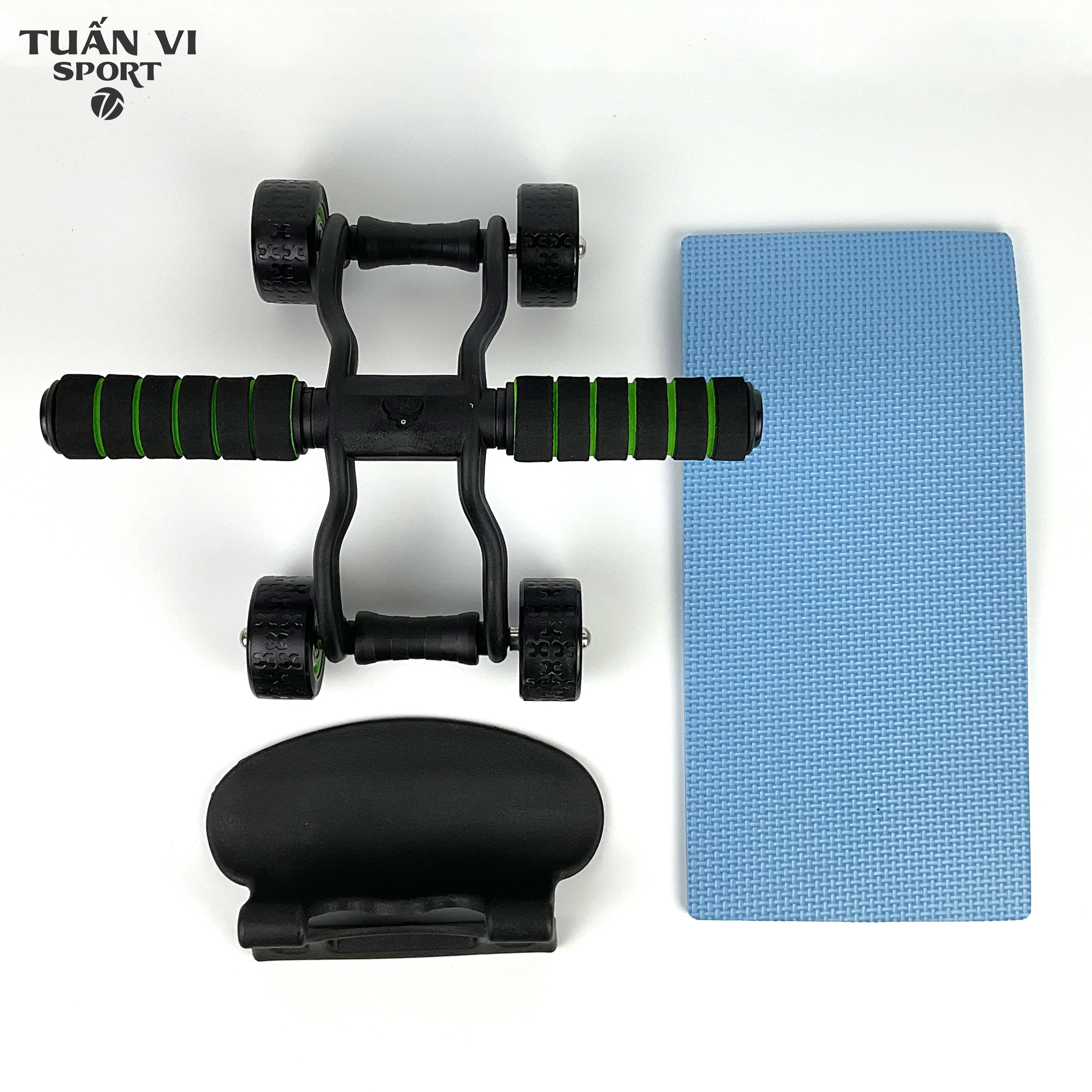 Con lăn tập bụng 4 bánh, con lăn tập gym, con lăn tập cơ bụng , dụng cụ tập thể dục thể thao tại nhà, văn phòng