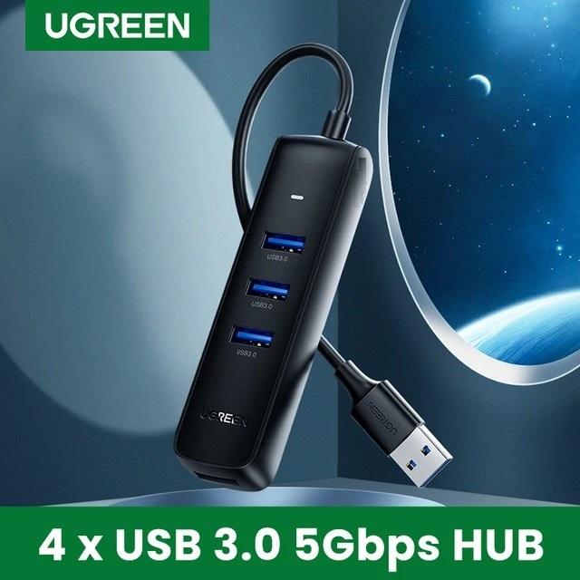 UGREEN 10915, 80657, 10916 Bộ Chia USB, HUB USB 3.0 CM416 Chia 1 Cổng USB-A Ra 4 Cổng USB-A Hàng Chính Hãng