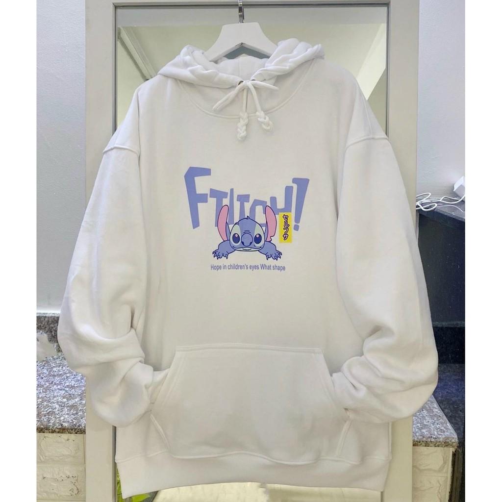 Áo Khoác Hoodie Unisex In Ftitch Hoạt Hình đáng yêu
